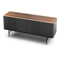Буфет ALTEA, MOD INTERIORS (серый, чёрный, дерево)