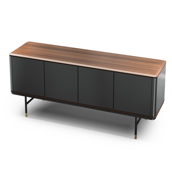 Буфет ALTEA, MOD INTERIORS (серый, чёрный, дерево)