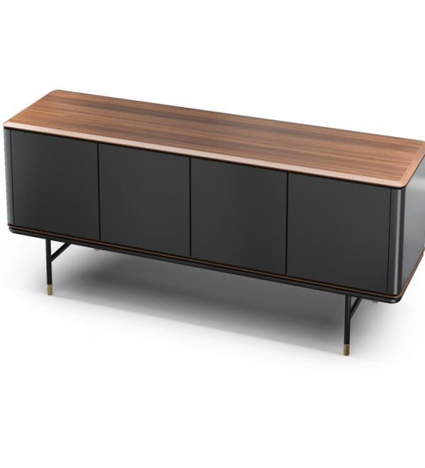 Буфет ALTEA, MOD INTERIORS (серый, чёрный, дерево)