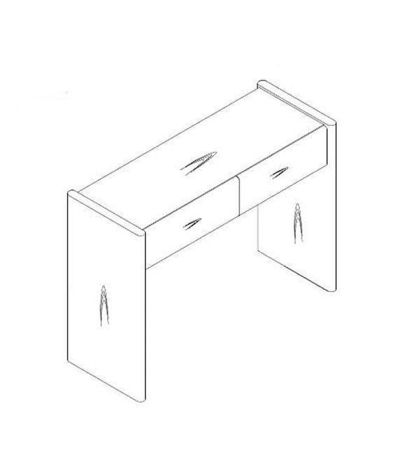 Туалетный столик PETRA, MOD INTERIORS (бежевый)
