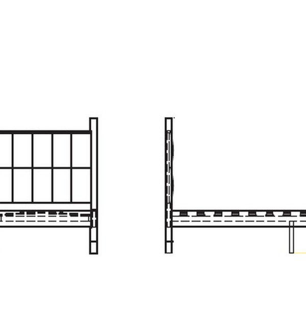 Кровать с решеткой BENISSA, MOD INTERIORS (чёрный, золотой, дерево, арт. MDI.BD.BS.54)