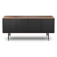Буфет ALTEA, MOD INTERIORS (серый, чёрный, дерево)