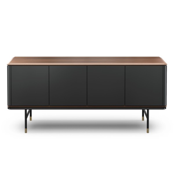 Буфет ALTEA, MOD INTERIORS (серый, чёрный, дерево)