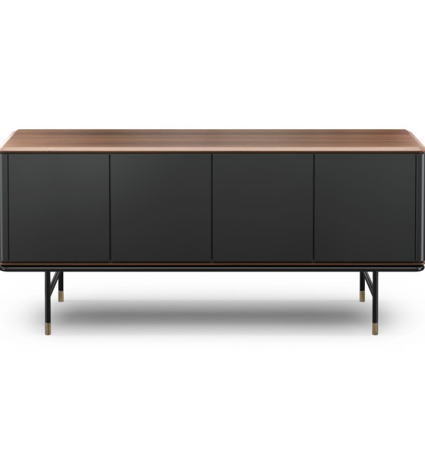 Буфет ALTEA, MOD INTERIORS (серый, чёрный, дерево)