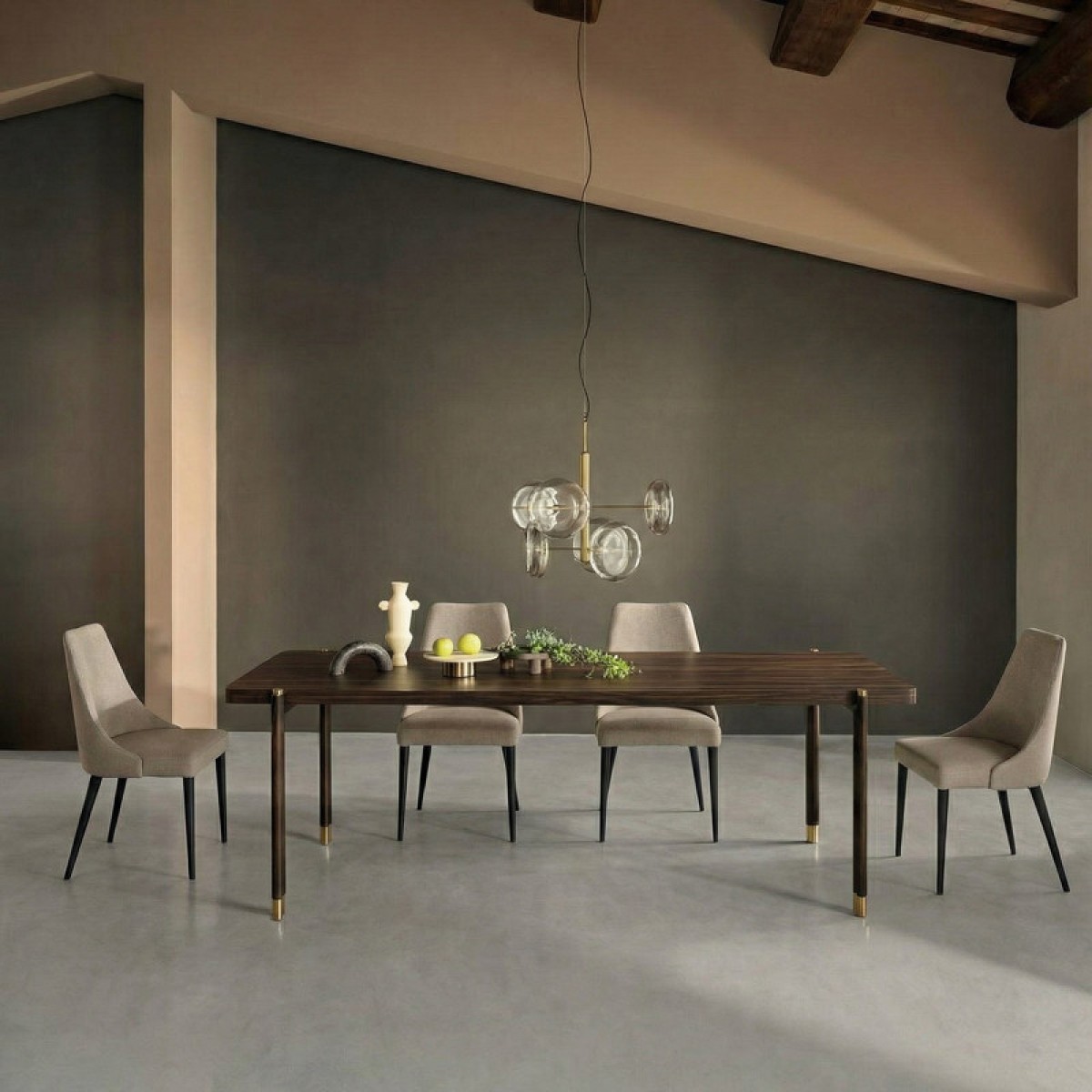 Обеденный стол BENISSA, MOD INTERIORS (серебристый)