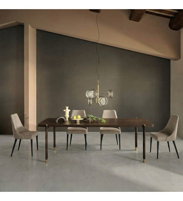 Обеденный стол BENISSA, MOD INTERIORS (серебристый)