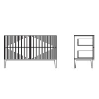 Комод MENORCA, MOD INTERIORS (серый, дерево, арт. MDI.CHD.MN.38)