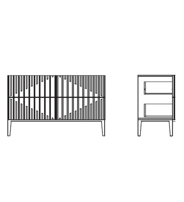 Комод MENORCA, MOD INTERIORS (серый, дерево, арт. MDI.CHD.MN.38)