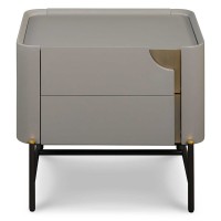 Прикроватная тумбочка EMOTION SALE, FRATELLI BARRI (серый, золотой, серебристый, чёрный)