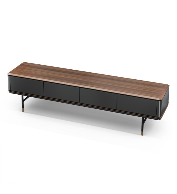 Тумба под TV ALTEA, MOD INTERIORS (серый, чёрный, дерево)