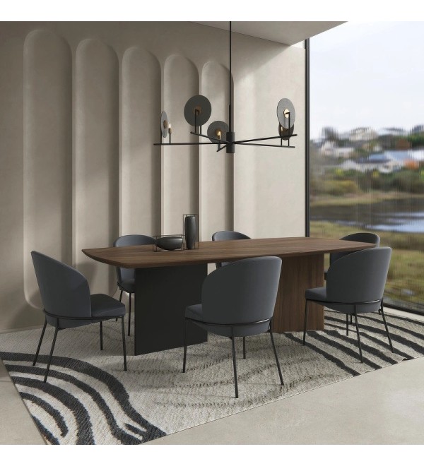 Обеденный стол MIRAMAR, MOD INTERIORS (чёрный, дерево, арт. MDI.DT.MRM.81)
