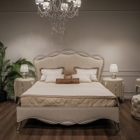 Кровать с решеткой RIMINI, FRATELLI BARRI (серебристый, арт. FB.BD.RIM.755)