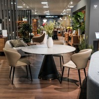 Обеденный стол раздвижной TOLEDO, MOD INTERIORS (чёрный, серебристый, золотой, розовый)