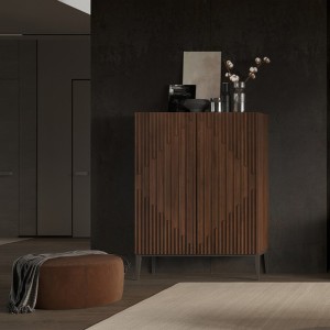 Буфет MENORCA, MOD INTERIORS (серый, серебристый, дерево)