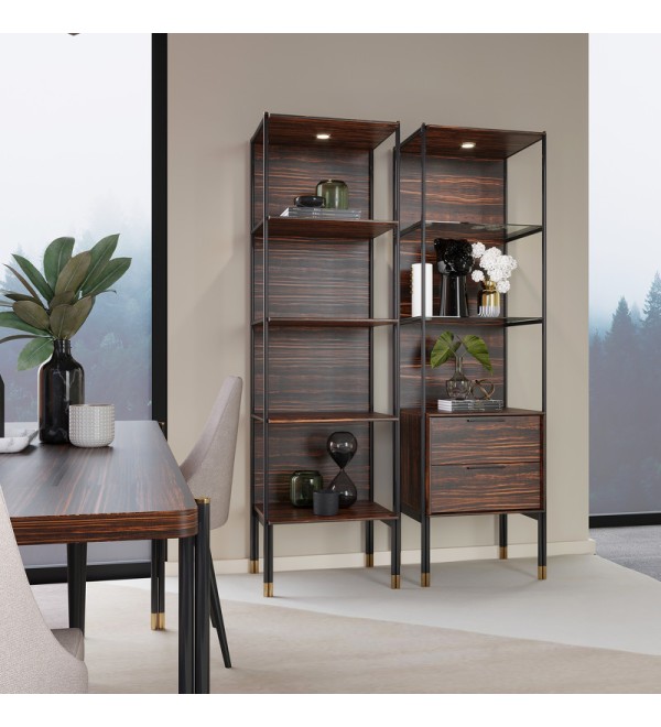 Витрина BENISSA, MOD INTERIORS (чёрный)