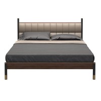 Кровать с решеткой BENISSA, MOD INTERIORS (чёрный, золотой, дерево, арт. MDI.BD.BS.54)