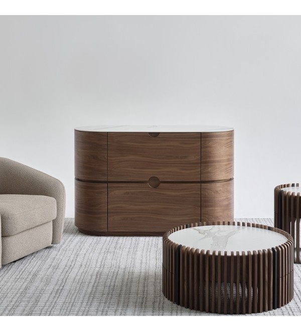 Комод TISHINA by Sergey Tregubov, MOD INTERIORS (белый, дерево)