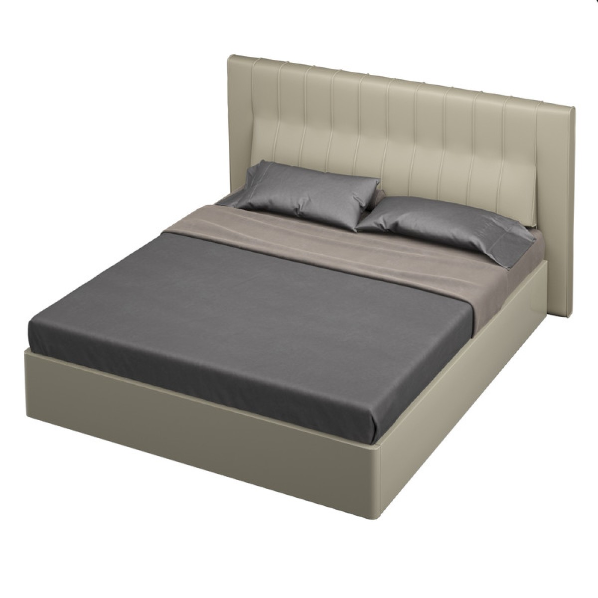 Кровать с подъемным механизмом VIGO, MOD INTERIORS (серый, бежевый, арт. MDI.BD.VC.2)