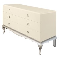 Комод VENEZIA, FRATELLI BARRI (белый, бежевый, серебристый, арт. FB.CHD.VZ.655)