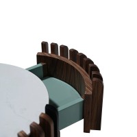 Приставной столик TISHINA by Sergey Tregubov, MOD INTERIORS (чёрный, белый, дерево, арт. MDI.ST.TA.21)