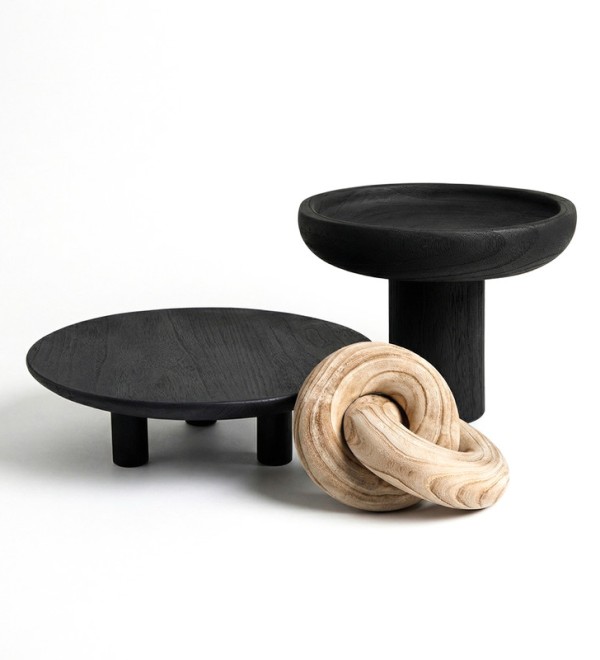 Декоративный элемент ACCESSORIES, FRATELLI BARRI (чёрный, дерево, арт. FB.DEL.ACE.125)