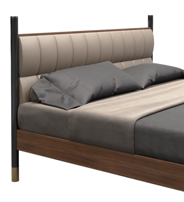 Кровать с решеткой BENISSA, MOD INTERIORS (чёрный, золотой, дерево, арт. MDI.BD.BS.54)