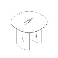 Приставной столик OLIMAR, MOD INTERIORS (дерево)