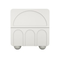 Прикроватная тумбочка WABI SABI, MOD INTERIORS (белый, бежевый, арт. MDI.BST.WS.30)