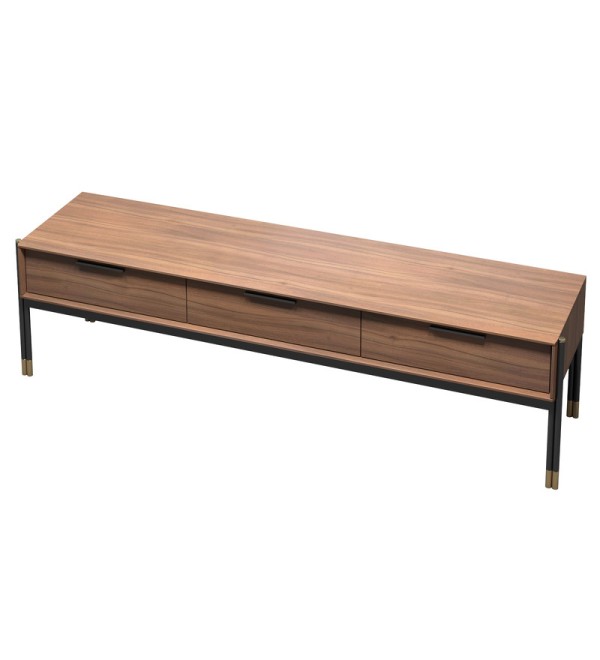 Тумба под TV BENISSA, MOD INTERIORS (чёрный, золотой, дерево)