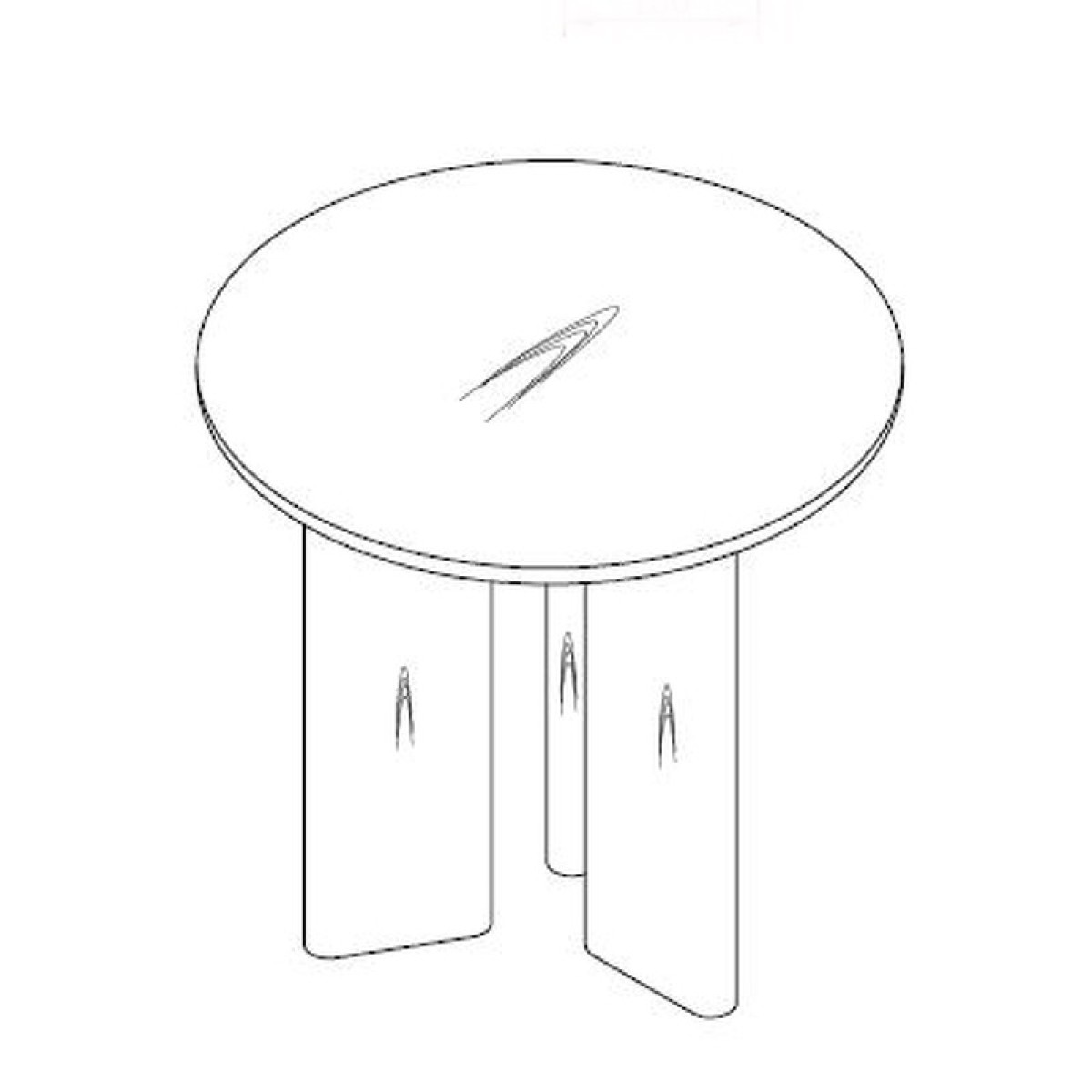 Приставной столик PETRA, MOD INTERIORS (бежевый, арт. MDI.ST.PT.35)
