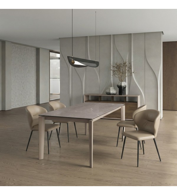Обеденный стол раздвижной TOLEDO, MOD INTERIORS (бежевый, арт. MDI.DT.TOL.33)