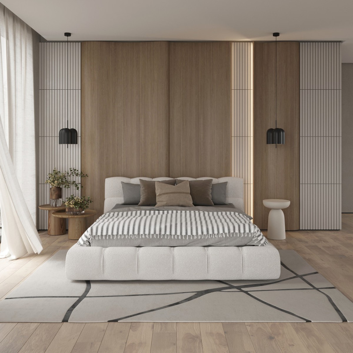 Кровать с решеткой WABI SABI, MOD INTERIORS