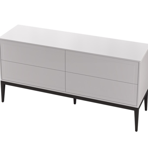 Комод MARBELLA, MOD INTERIORS (серый, бежевый, дерево)
