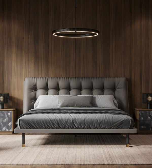 Кровать с решеткой ALTEA, MOD INTERIORS (чёрный, золотой, арт. MDI.BD.ALT.2)