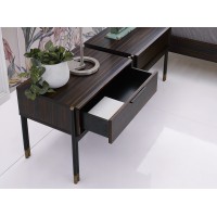 Прикроватная тумбочка BENISSA, MOD INTERIORS (чёрный)