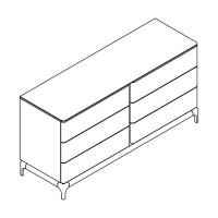Комод CALPE, MOD INTERIORS (дерево, арт. MDI.CHD.CP.22)