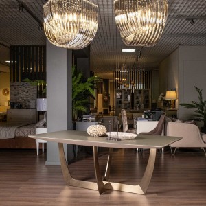 Обеденный стол EMOTION SALE, FRATELLI BARRI (серый, бежевый, золотой)