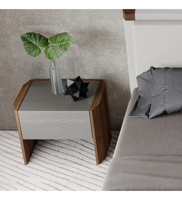 Прикроватная тумбочка AVILA, MOD INTERIORS (серый, дерево, арт. MDI.BST.AV.6)
