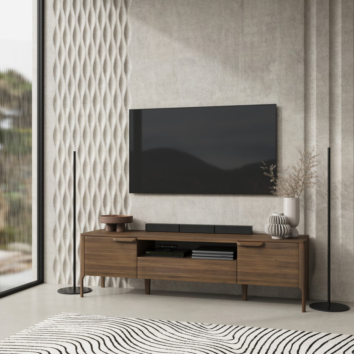Тумба под TV RONDA, MOD INTERIORS (дерево)