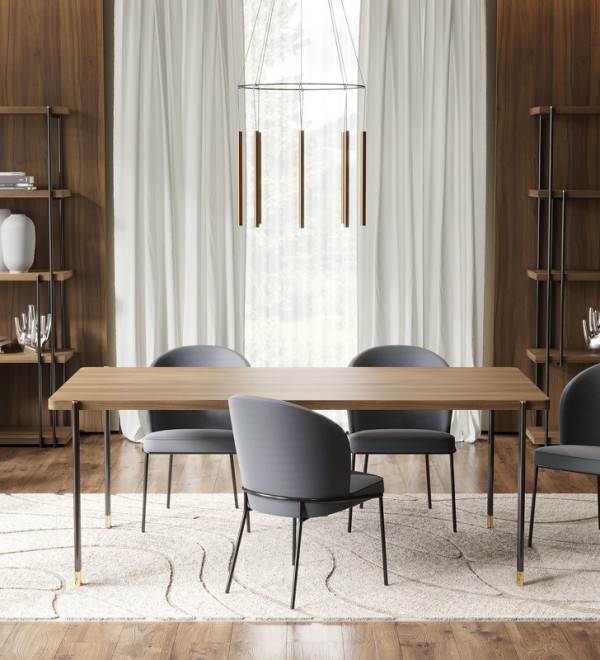 Буфет ALTEA, MOD INTERIORS (серый, чёрный, дерево)