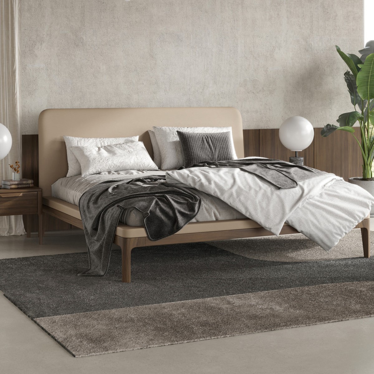 Кровать с решеткой RONDA, MOD INTERIORS (дерево)