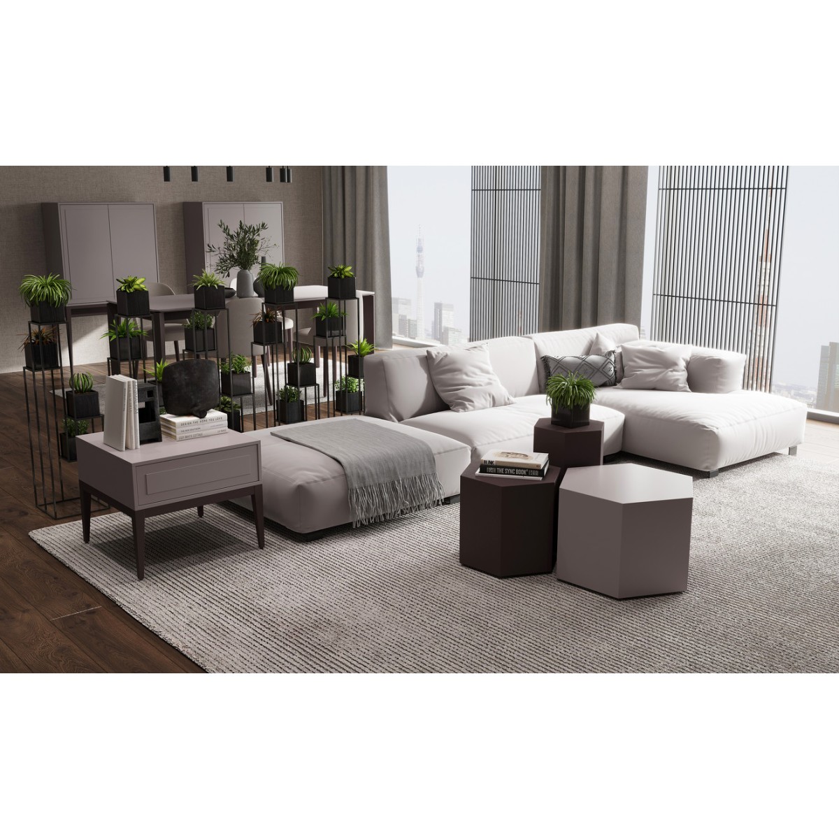 Приставной столик MARBELLA, MOD INTERIORS