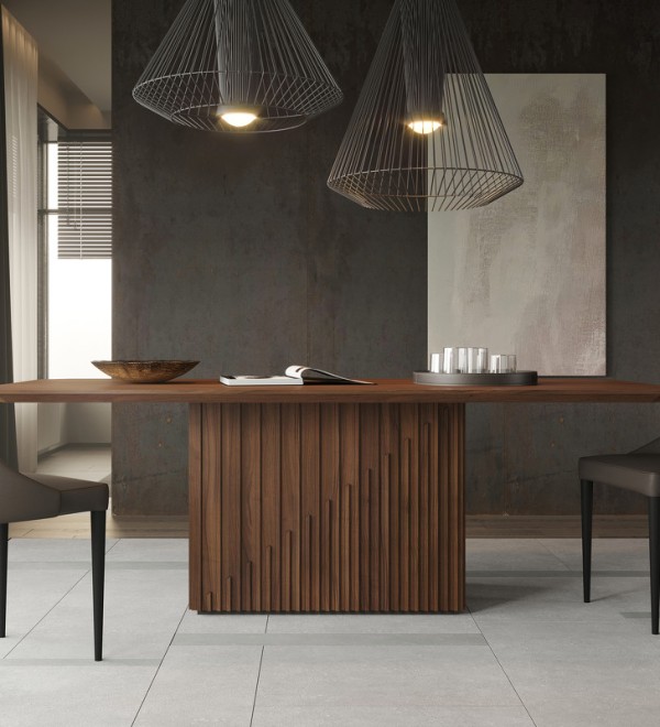 Обеденный стол MENORCA, MOD INTERIORS (серый, дерево, арт. MDI.DT.MN.34)