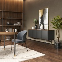 Буфет ALTEA, MOD INTERIORS (серый, чёрный, дерево)