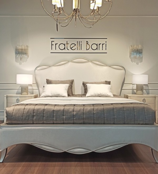 Кровать с решеткой RIMINI, FRATELLI BARRI (серебристый)