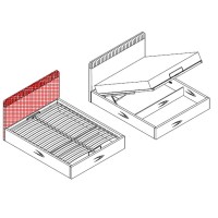 Кровать с подъемным механизмом MENORCA, MOD INTERIORS (дерево, арт. MDI.BD.MN.2)