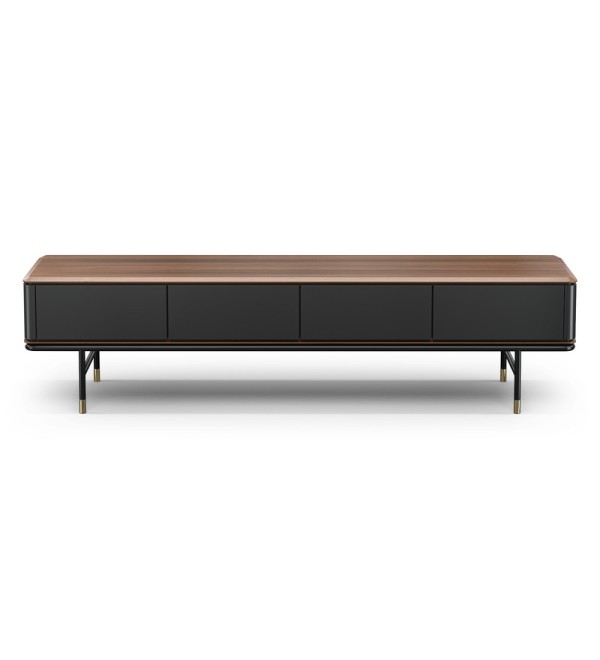 Тумба под TV ALTEA, MOD INTERIORS (серый, чёрный, дерево)