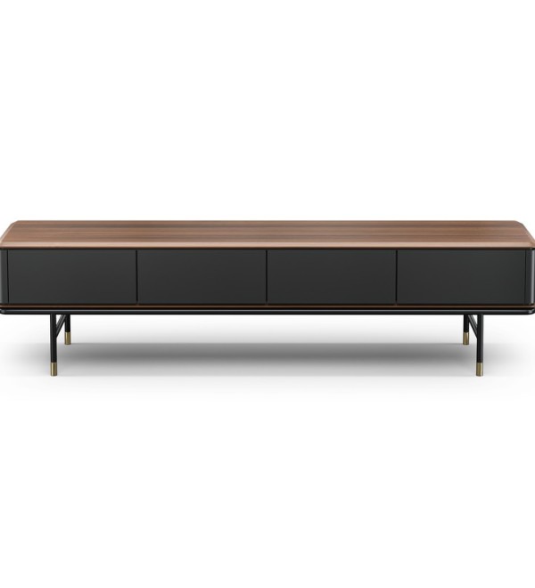Тумба под TV ALTEA, MOD INTERIORS (серый, чёрный, дерево)