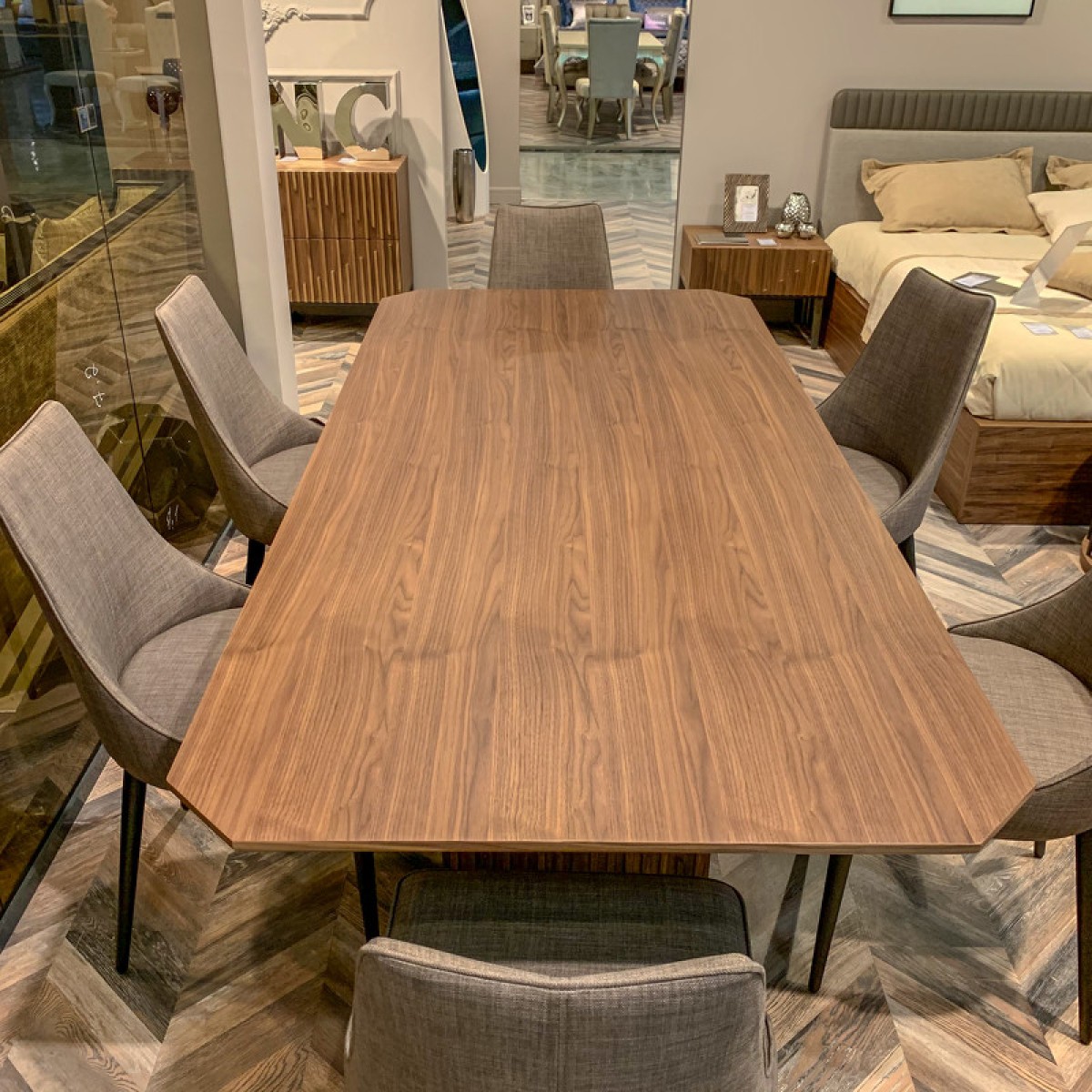 Обеденный стол MENORCA, MOD INTERIORS (серый, дерево, арт. MDI.DT.MN.34)