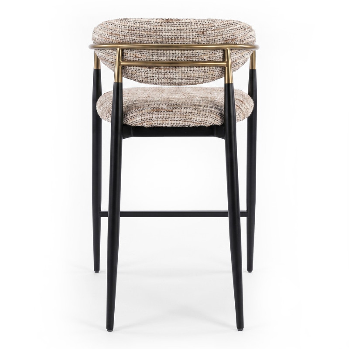 Полубарный стул CHAIRS, FRATELLI BARRI (чёрный, золотой)